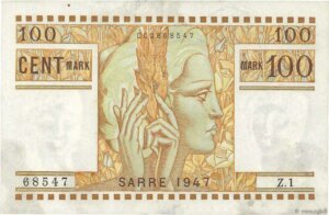 100 Mark Sarre type 1947