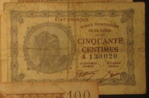 50 centimes Mines domaniales de la Sarre type 1920