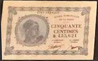 50 centimes Mines domaniales de la Sarre type 1920