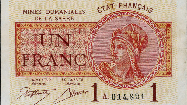 1 franc Mines domaniales de la Sarre type 1920