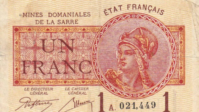 1 franc Mines domaniales de la Sarre type 1920