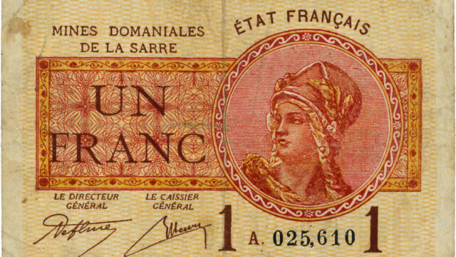 1 franc Mines domaniales de la Sarre type 1920