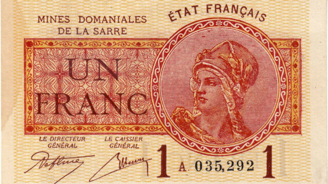 1 franc Mines domaniales de la Sarre type 1920