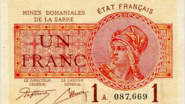 1 franc Mines domaniales de la Sarre type 1920