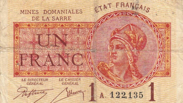 1 franc Mines domaniales de la Sarre type 1920