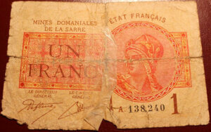 1 franc Mines domaniales de la Sarre type 1920