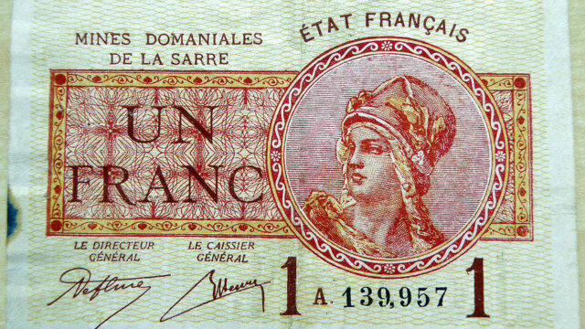 1 franc Mines domaniales de la Sarre type 1920