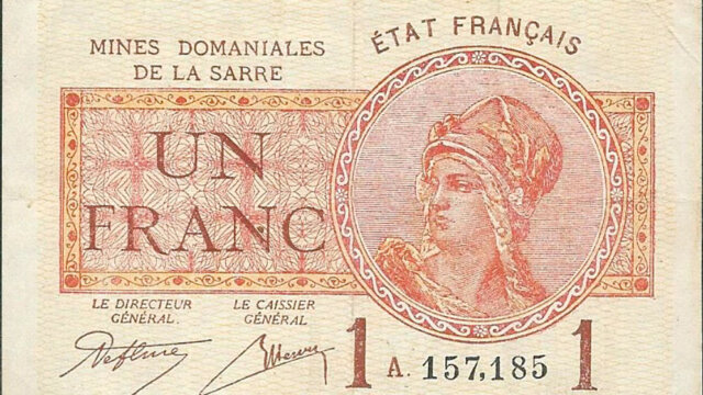 1 franc Mines domaniales de la Sarre type 1920