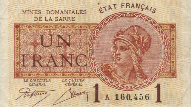 1 franc Mines domaniales de la Sarre type 1920