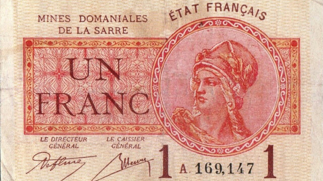 1 franc Mines domaniales de la Sarre type 1920