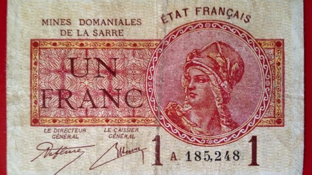 1 franc Mines domaniales de la Sarre type 1920