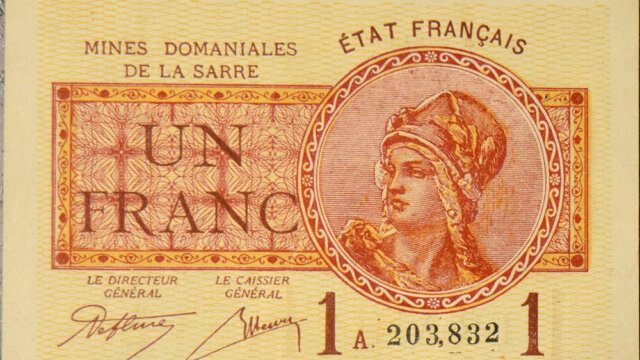 1 franc Mines domaniales de la Sarre type 1920