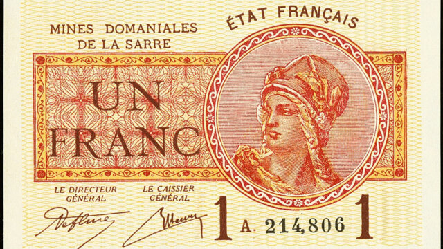 1 franc Mines domaniales de la Sarre type 1920