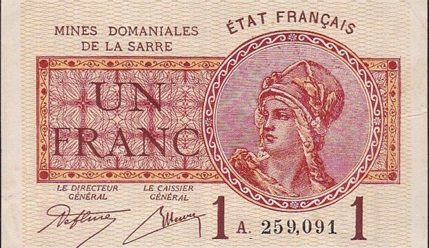 1 franc Mines domaniales de la Sarre type 1920