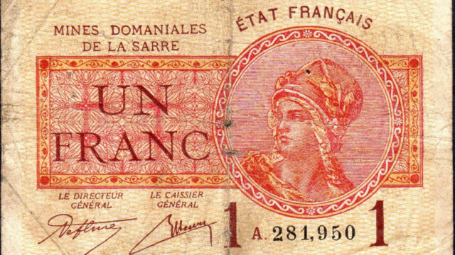 1 franc Mines domaniales de la Sarre type 1920