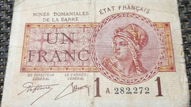 1 franc Mines domaniales de la Sarre type 1920