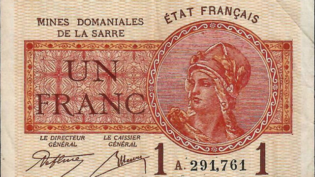 1 franc Mines domaniales de la Sarre type 1920