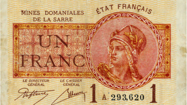 1 franc Mines domaniales de la Sarre type 1920