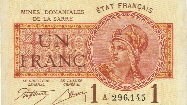 1 franc Mines domaniales de la Sarre type 1920