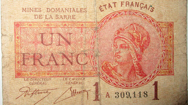 1 franc Mines domaniales de la Sarre type 1920