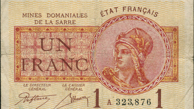 1 franc Mines domaniales de la Sarre type 1920