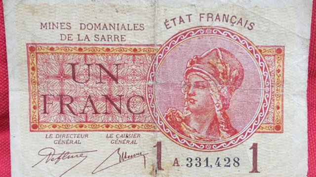 1 franc Mines domaniales de la Sarre type 1920