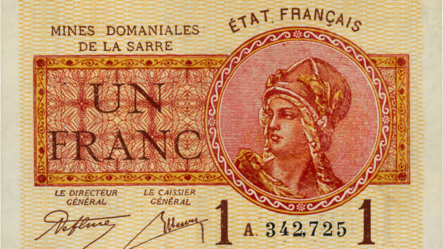 1 franc Mines domaniales de la Sarre type 1920