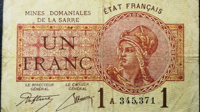 1 franc Mines domaniales de la Sarre type 1920