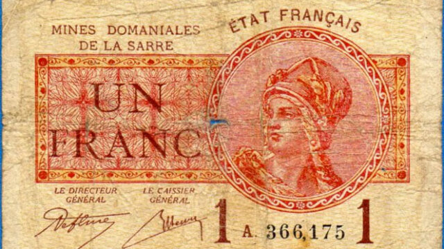 1 franc Mines domaniales de la Sarre type 1920