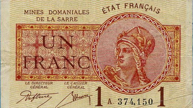 1 franc Mines domaniales de la Sarre type 1920