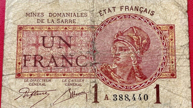 1 franc Mines domaniales de la Sarre type 1920