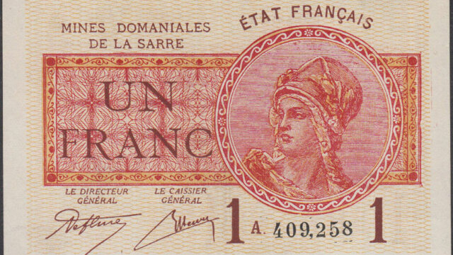 1 franc Mines domaniales de la Sarre type 1920