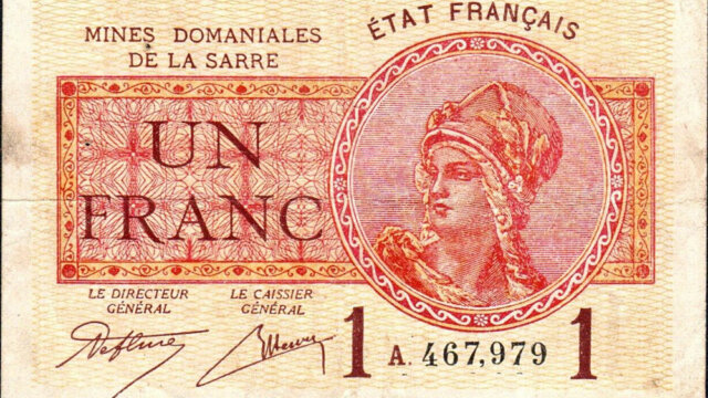 1 franc Mines domaniales de la Sarre type 1920