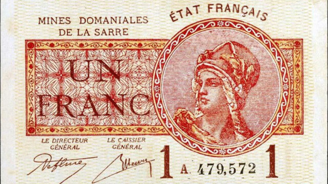 1 franc Mines domaniales de la Sarre type 1920