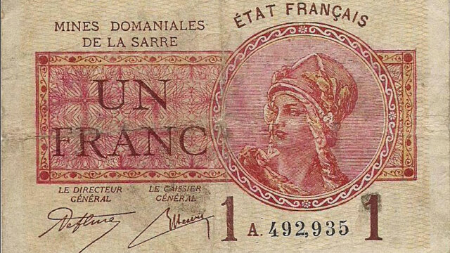 1 franc Mines domaniales de la Sarre type 1920