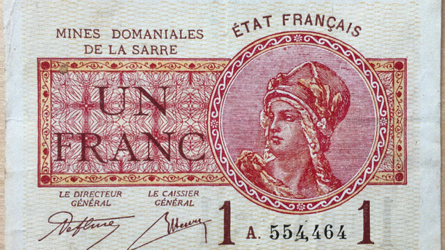 1 franc Mines domaniales de la Sarre type 1920