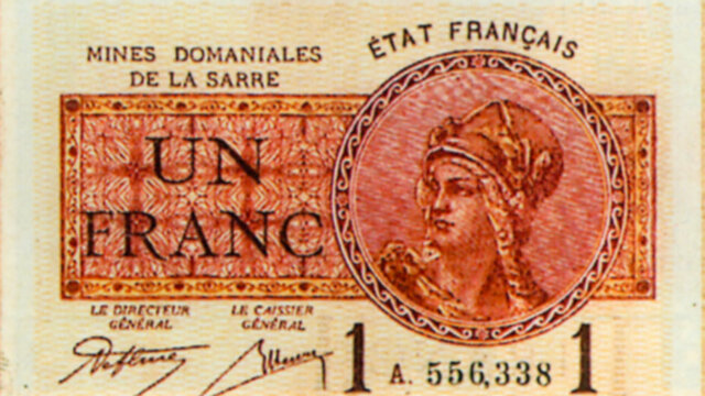 1 franc Mines domaniales de la Sarre type 1920