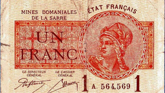 1 franc Mines domaniales de la Sarre type 1920