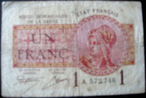 1 franc Mines domaniales de la Sarre type 1920