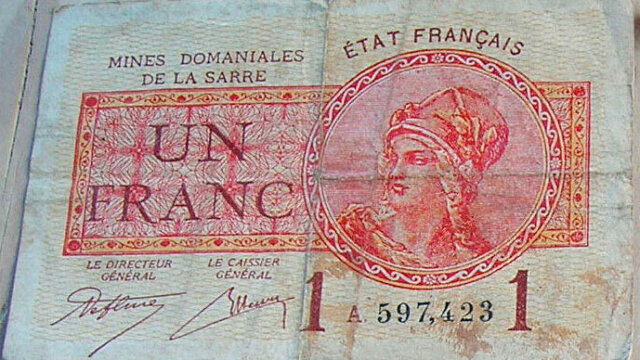 1 franc Mines domaniales de la Sarre type 1920