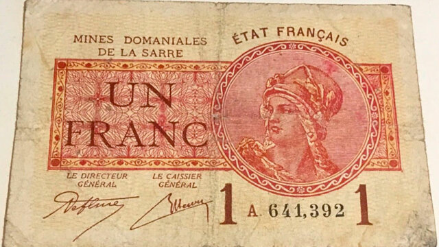 1 franc Mines domaniales de la Sarre type 1920