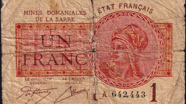 1 franc Mines domaniales de la Sarre type 1920