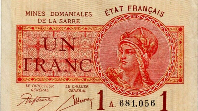 1 franc Mines domaniales de la Sarre type 1920