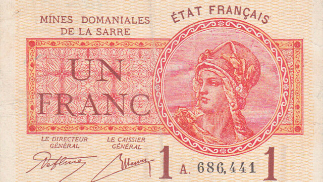 1 franc Mines domaniales de la Sarre type 1920