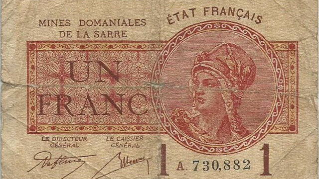 1 franc Mines domaniales de la Sarre type 1920