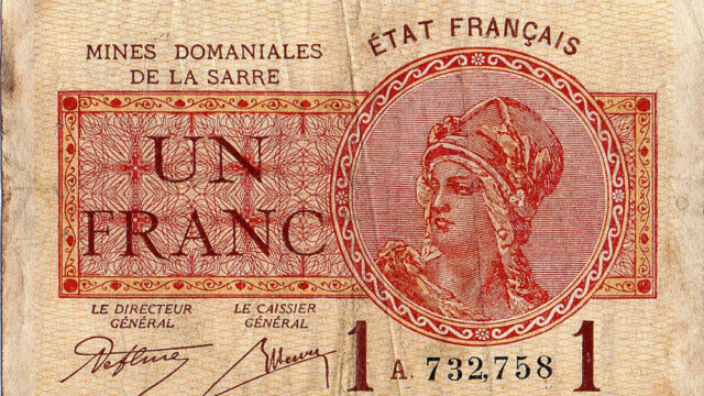 1 franc Mines domaniales de la Sarre type 1920