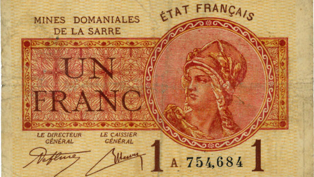 1 franc Mines domaniales de la Sarre type 1920