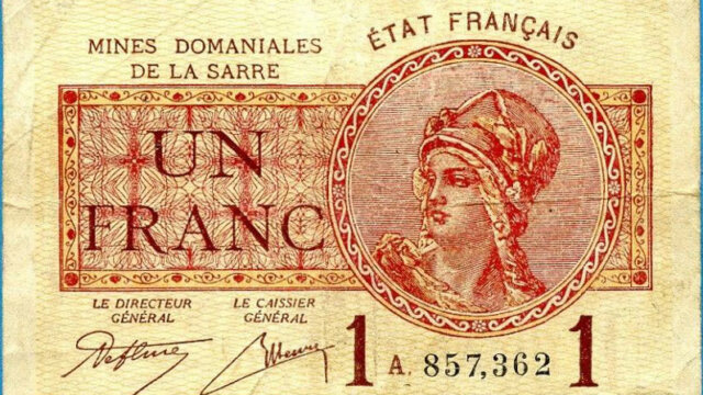 1 franc Mines domaniales de la Sarre type 1920