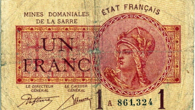 1 franc Mines domaniales de la Sarre type 1920