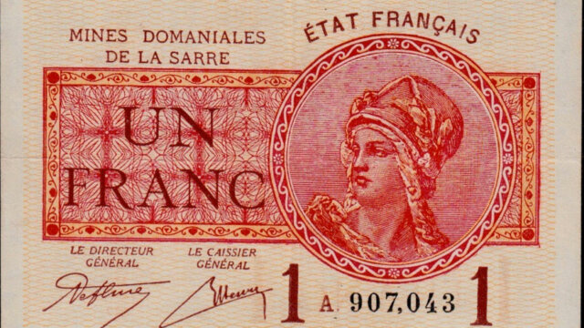 1 franc Mines domaniales de la Sarre type 1920